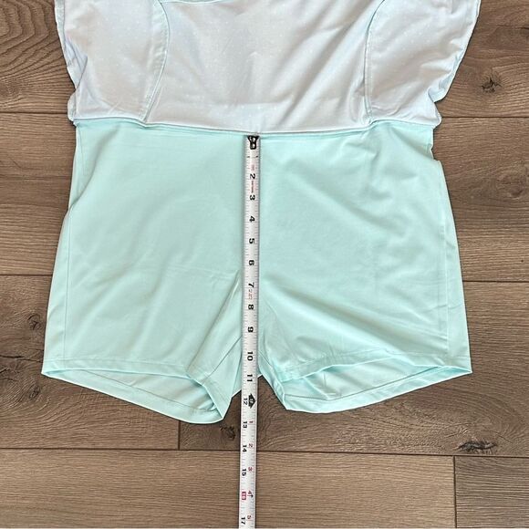 Sport Haley 17” High Rise Pleated Blue Dot Golf Skirt Size Medium - Picture 6 of 11